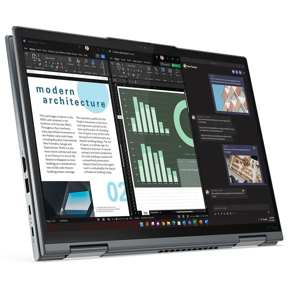 Ноутбук 2 in 1 Lenovo ThinkPad X1 Yoga Gen 8, Дисплей IPS 400nits, i5-1345U 10-core, Пам'ять 32 GB LPDDR5 - фото 7