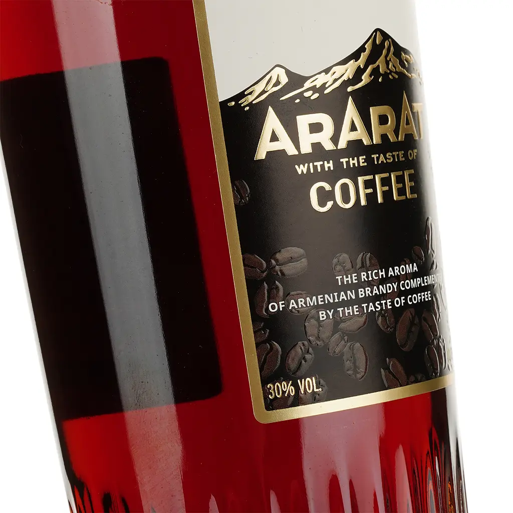 Міцний алкогольний напій Арарат Coffee 30% 0.7 л у подарунковому пакуванні - фото 4