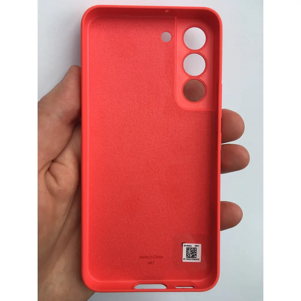 Оригінальний силіконовий чохол Silicone Cover для Samsung Galaxy S22 (S901) EF-PS901TPEGRU Glow Red - фото 6