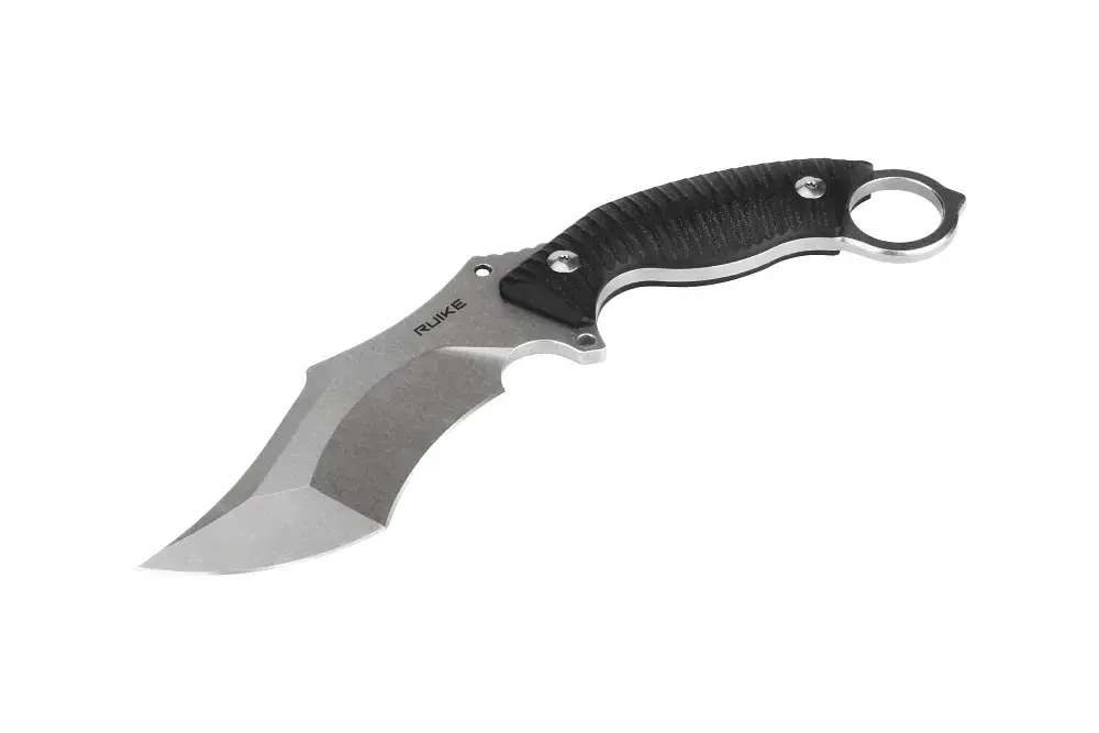 Ніж фіксований мисливський Ruike F181-B, (11.5 см) 14C28N / G10 чорний - фото 6