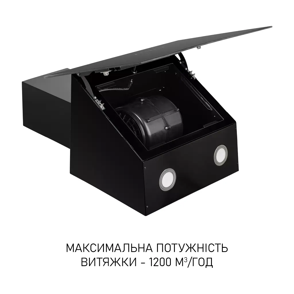 Вытяжка декоративная наклонная Минола HVS 6812 BL 1200 LED - фото 7