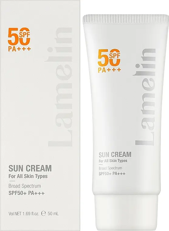 Сонцезахисний крем для всіх типів шкіри Lamelin Sun Cream SPF50+PA+++ 50 мл - фото 2