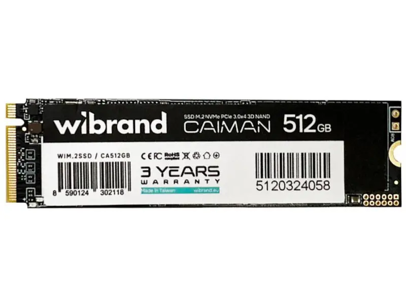 SSD-накопичувач Wibrand Caiman M.2 NVMe 512 GB (WIM.2SSD/CA512GB) - фото 2
