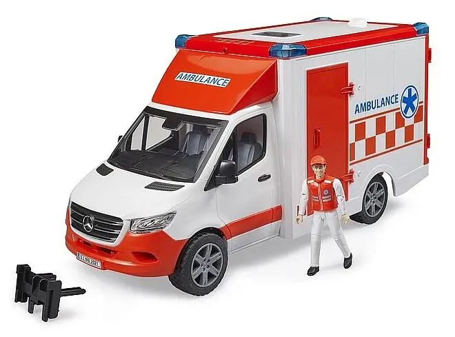 Набір іграшковий Автомобіль швидкої допомоги MB Sprinter з фігуркою Bruder 2676 Різнокольоровий shop (4001702026769) - фото 2