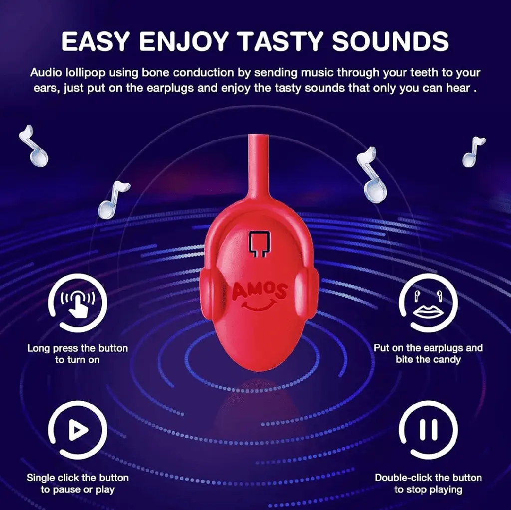 Льодяник Amos Tasty Sounds Music Lollipop Watermelon K-Pop Edition 12г - фото 7