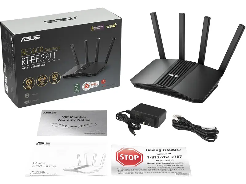 Бездротовий маршрутизатор (роутер) Asus RT-BE58U BE3600 (90IG0910-MO3C00) - фото 5