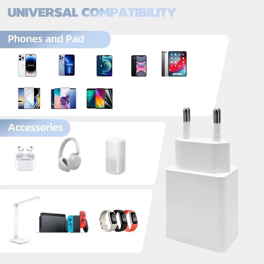 Комплект USB-A зарядних адаптерів 10W для смартфонів, 2 шт - фото 5