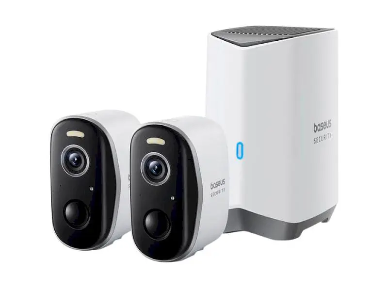 IP-камера видеонаблюдения BASEUS Security N1 Plus Outdoor Camera 2K 2-Cam Kit White EU (S0TY002131) - фото 7