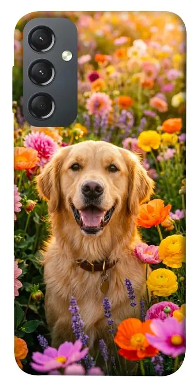 TPU чохол Demsky Flowery labrador для Samsung Galaxy A24 4G