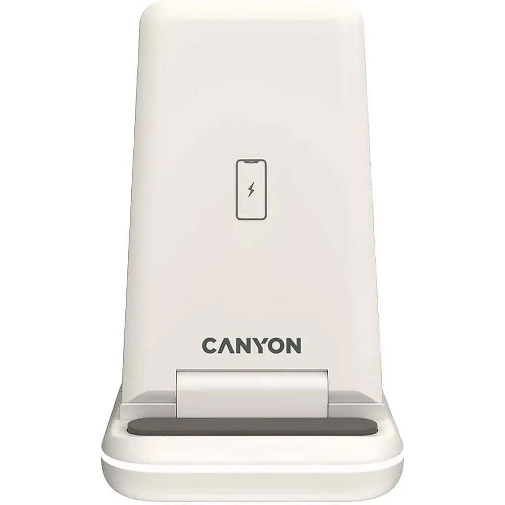 Зарядное устройство Canyon WS-304 3 в 1 QI Cosmic Latte (CNS-WCS304CL) - фото 5