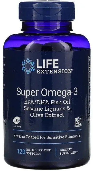 Супер омега-3 Life Extension Omega Foundations 120 капс