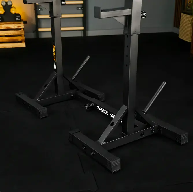 Стійки під штангу Trex Sport TX-100S регульовані з ручками для віджимань - фото 13