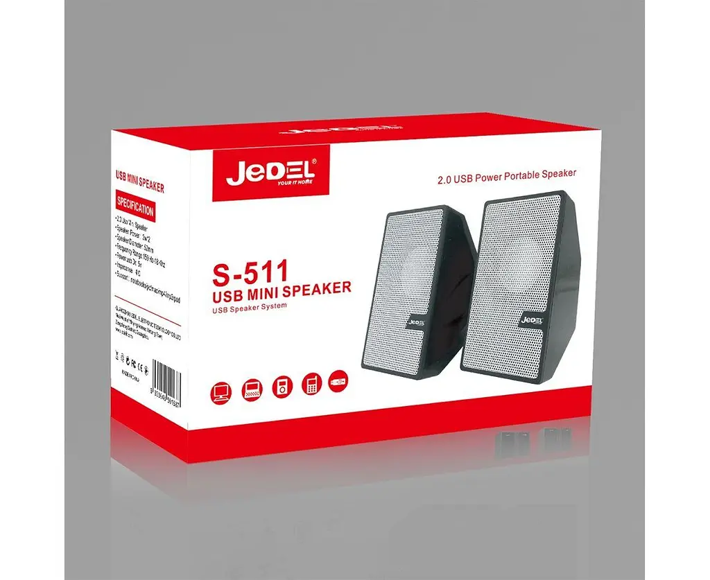 Колонки Jedel s511 тсационарная стереоакустика черная - фото 3