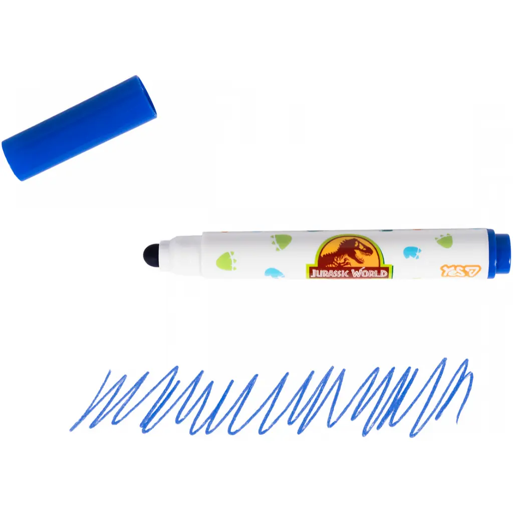 Фломастери Yes Jurassic World SUPER JUMBO super washable 8 кол. (650617) - фото 6