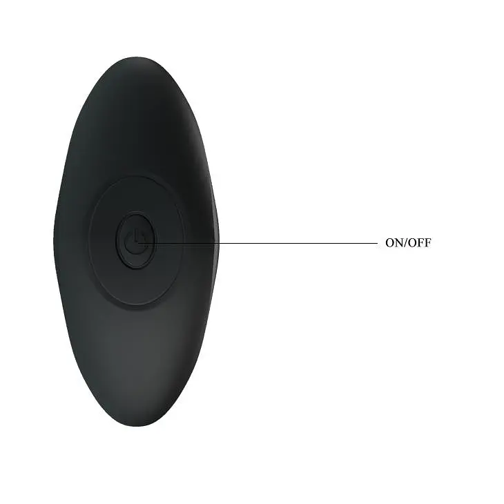 Анальна пробка з вібрацією Pretty Love 10.4 см (чорний) - фото 6