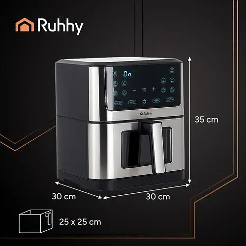 Аэрофритюрница RUHHY 25512 XXL 8 л (1800 Вт) на 10 программ - фото 2