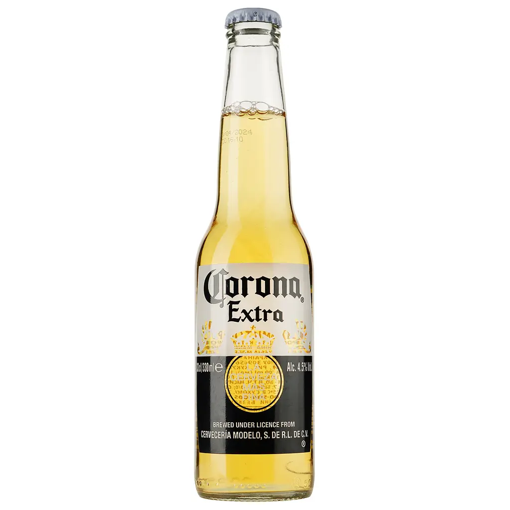Упаковка пива Corona Extra светлое пастеризованное 4.5% 7.92 л (0.33 л х 24 шт.) - фото 2