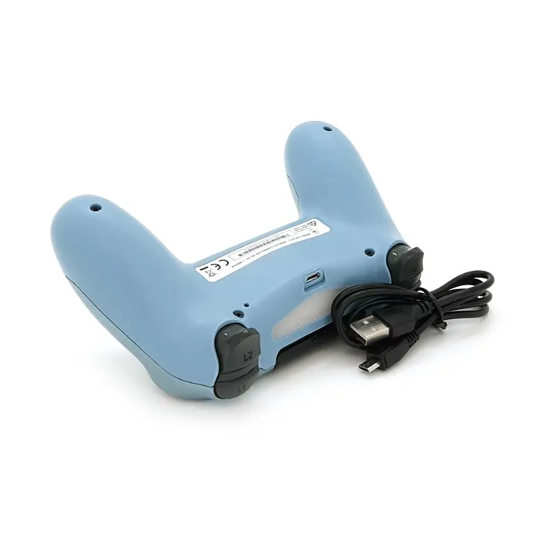 Геймпад джойстик DoubleShock Wireless PS4 Double Motor Vibration DUALSHOCK 4 Silver-Blue - фото 4