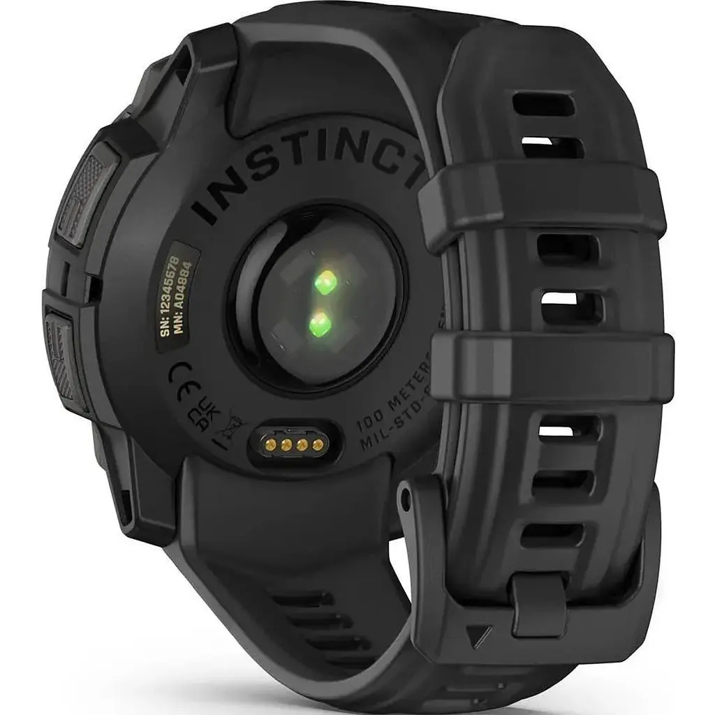 Смарт-годинник Garmin Instinct 3 45mm AMOLED Black with Black Band (010-02936-00) - фото 3