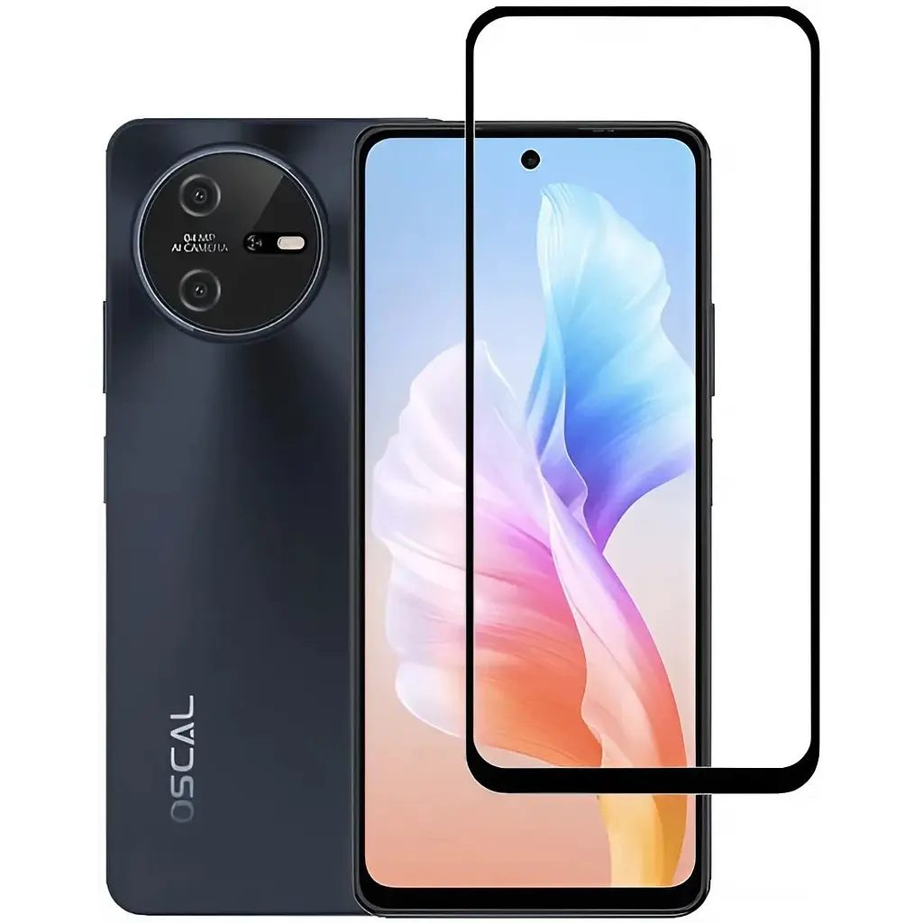 Защитное стекло BeCover для Oscal Tiger 12 Black (711579) - фото 4