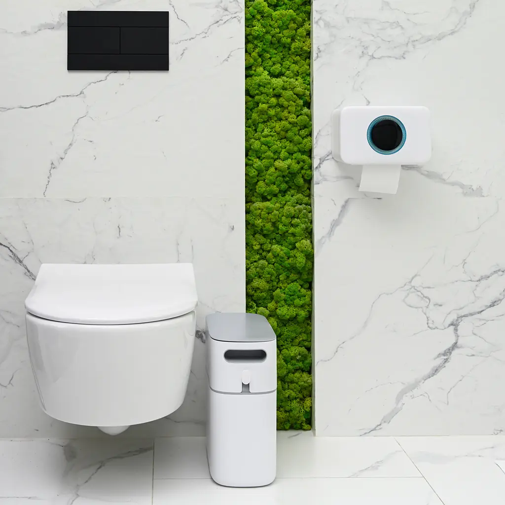 Набір аксесуарів для ванної кімнати МВМ My Home MVM-26 білий з чорним (MVM-MH-26 WHITE/BLACK) - фото 15