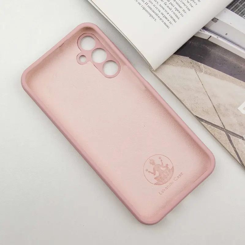 Чохол Lakshmi Silicone Cover Full Camera (AAA) with Logo для Samsung Galaxy A55 Рожевий / Pink Sand - фото 3