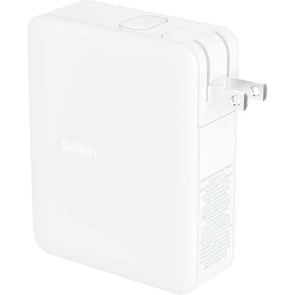 Мережевий зарядний пристрій Belkin Boost Up Charge Pro GaN 4-Ports Charger 140W White (WCH014BTWH) [158904] - фото 2