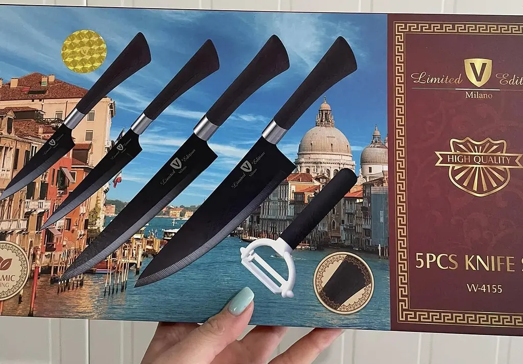 Набір ножів HIGH QUALITY W-4155 Limited Edition Milano 5 PCS KNIFE SET - фото 2