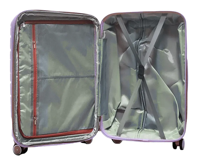 Валіза середня Milano bag 0306 поліпропілен M Бузковий - фото 3