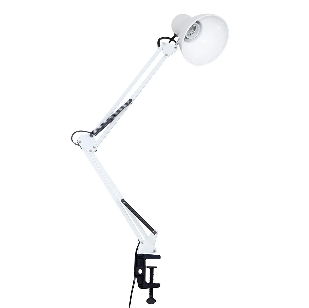 Настільна лампа Євросвітло Ridy-027 E27 зі струбциною біла - фото 3