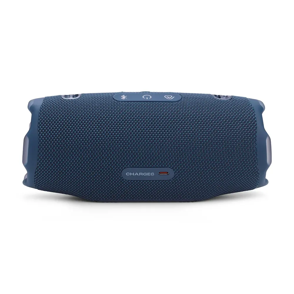 Колонка портативна 2.0 JBL Charge 6, Blue, 45 Вт (30Вт + 15Вт), Bluetooth 5.1, IP67, технологія PartyBoost, USB Type-C, акумулятор 4722 mAh (JBLCHARGE6BLU) - фото 4