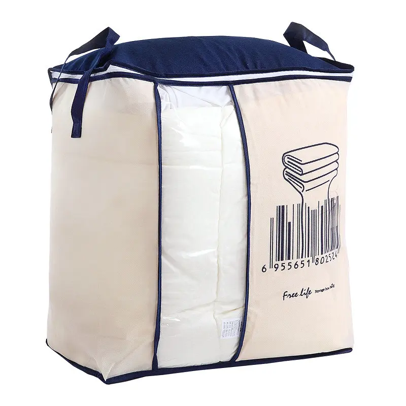 Органайзер – мішок для зберігання Classic Clothes Storage · Складаний кошик для білизни та одягу з кришкою та ручками - фото 5