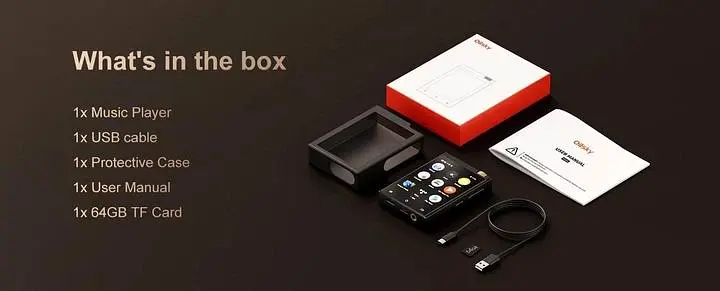 HIFI MP3 Audio плеєр Oilsky M308 LDAC DSD512 Hi-Res Lossless 80 ГБ MAX97720, Bluetooth, Wi-Fi, Android - фото 9