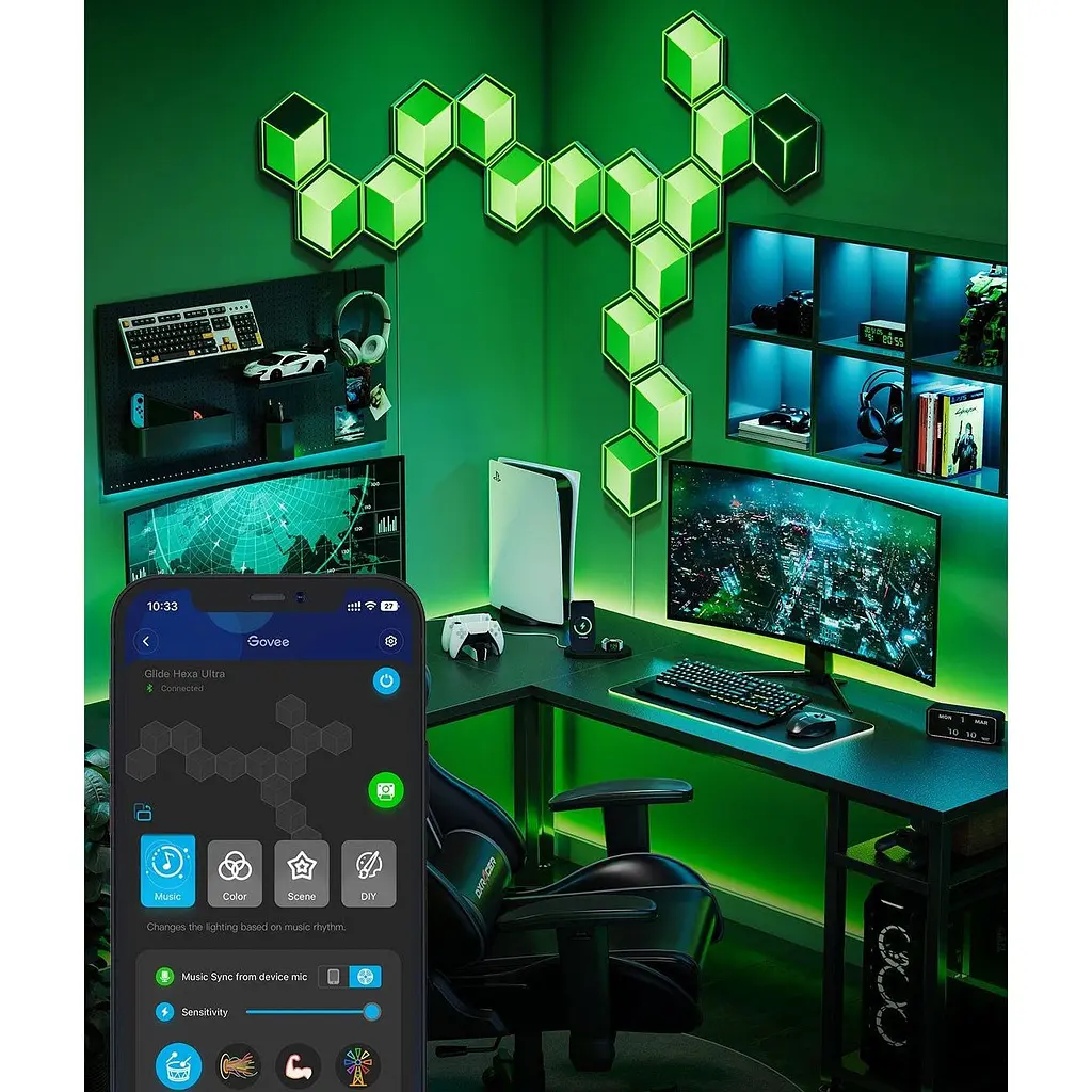 Набір світильників Govee H606A Glide Hexagon Light 7шт [158579] - фото 4