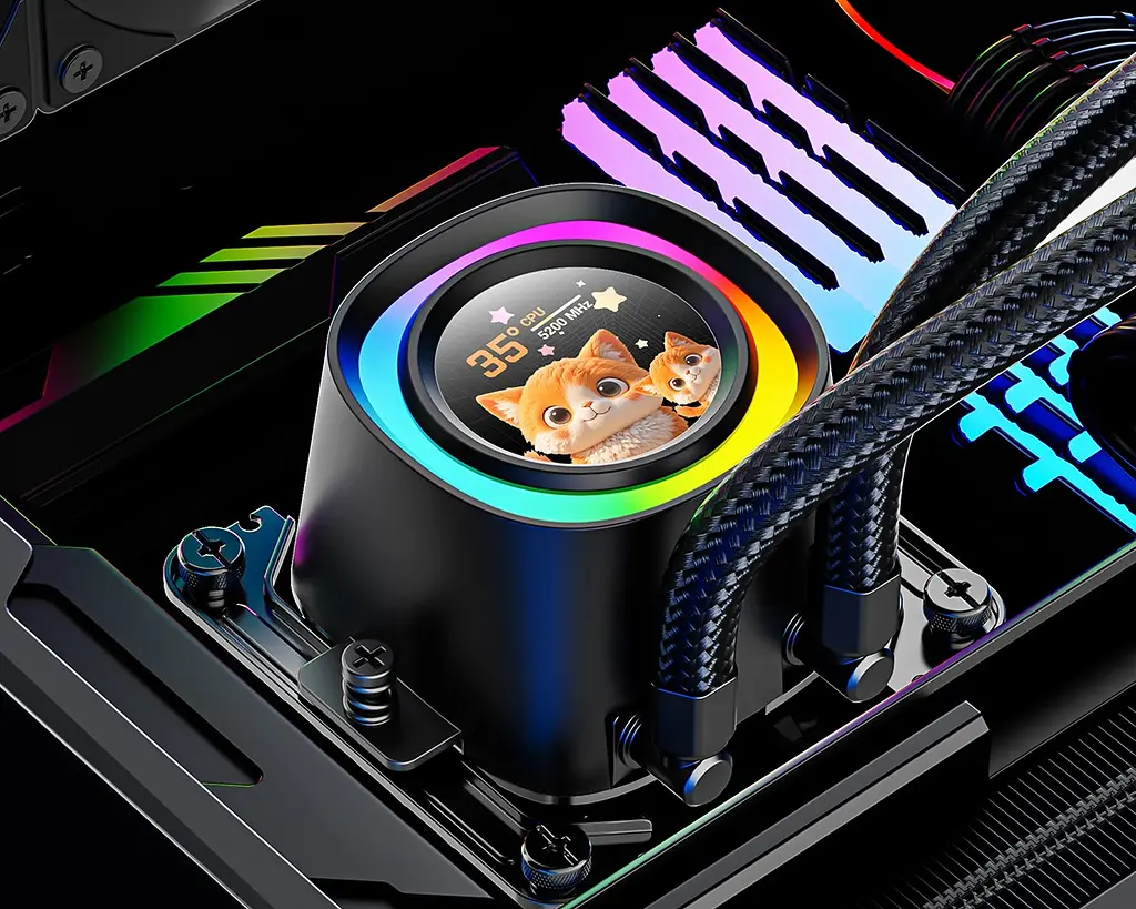 Система водяного охолодження ID-Cooling FX360 LCD PE - фото 5