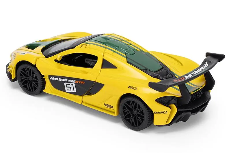 Іграшкова машинка гоночна McLaren P1 1:43 TechnoDrive 250946MLP1YW жовтий - фото 2