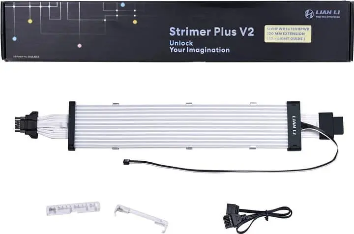 Кабель для ПК Lian Li Strimer PLUS V2(12+4pin to 12+4pin, Light Guide #12), VGA Extension cable - фото 6