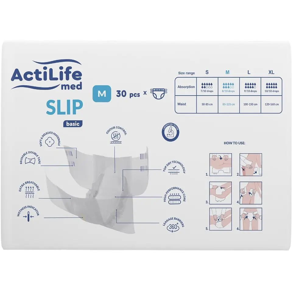 Подгузники для взрослых ActiLife Med Basic M 30 шт. - фото 2