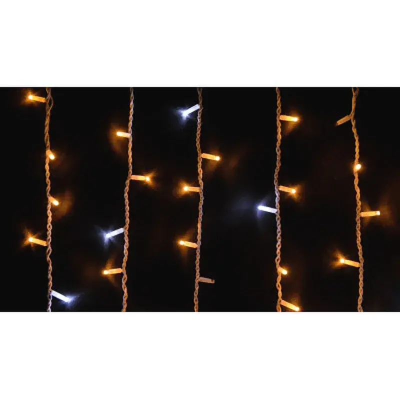 Гірлянда Delux ICICLE 108LED 2x1 м Білий flash Жовтий/Білий IP44 (90015179)