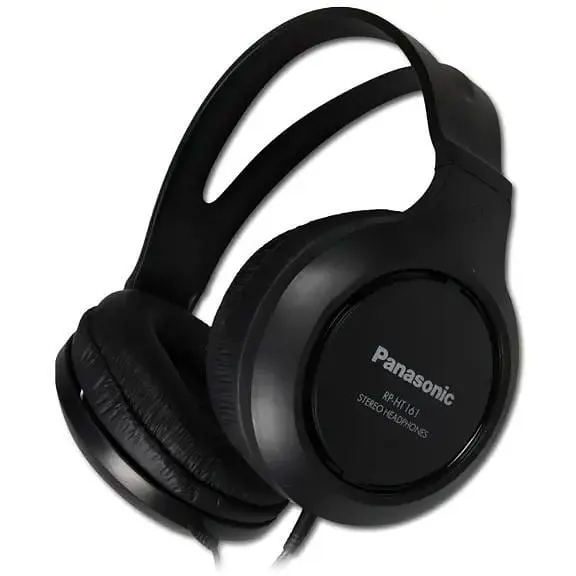 Наушники полноразмерные проводные Panasonic RP-HT161E-K черные - фото 2