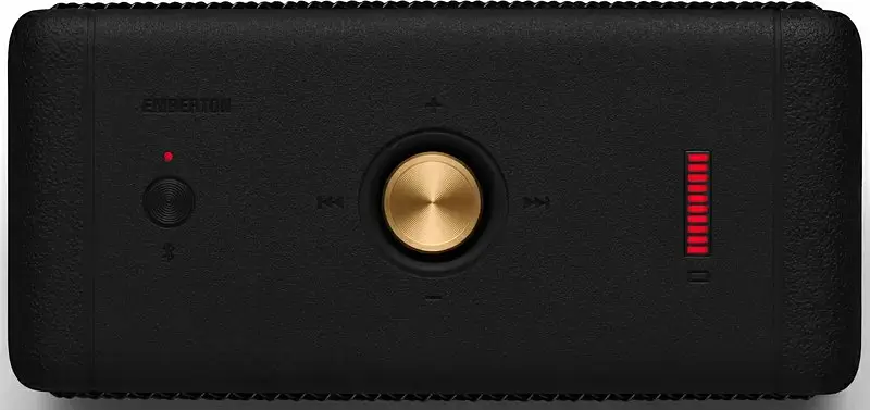 Портативна акустика (bluetooth-колонка) Marshall Emberton Black and Brass (1005696) (Asian Version) - фото 3