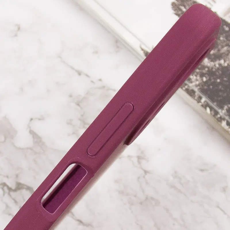 Чохол Lakshmi Silicone Cover Full Camera AAA with Logo для Xiaomi Redmi 13Coco C65 Бордовий - фото 6