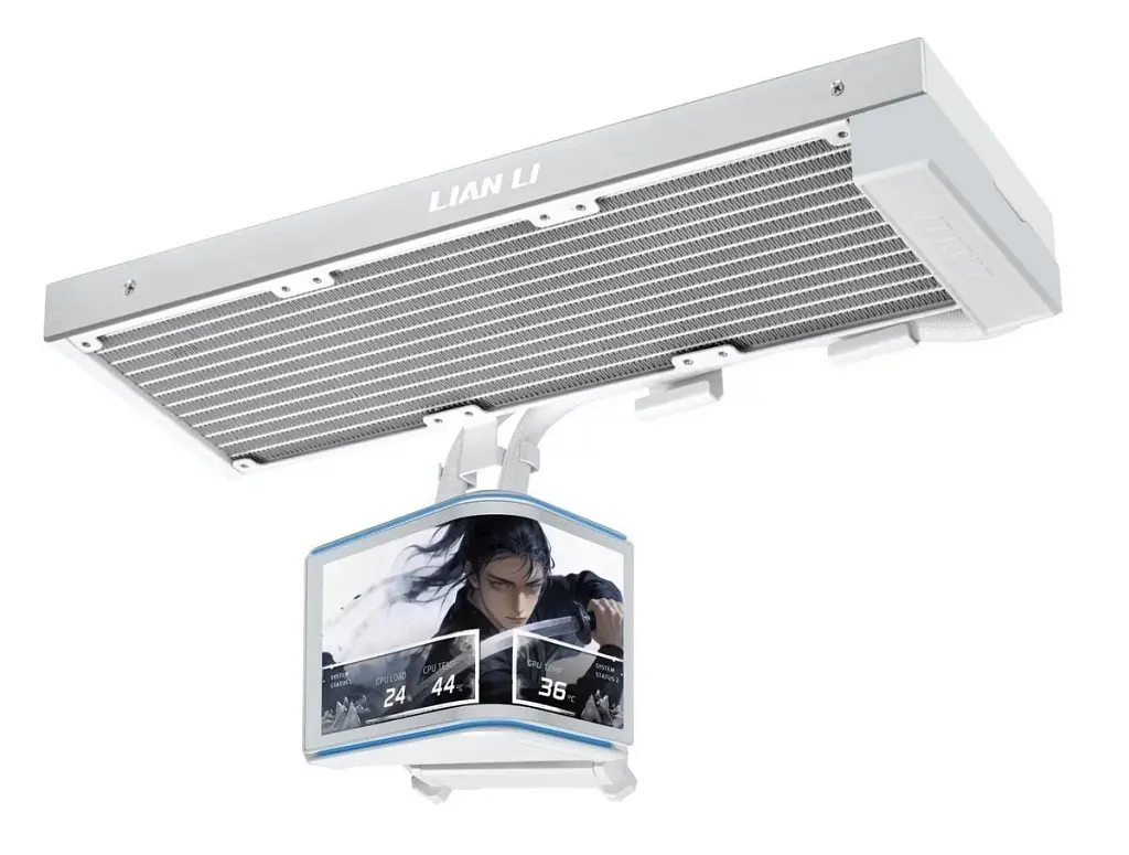 Система рідинного охолодження Lian Li Hydroshift II OLED Curved 360 Fanless, White (G89.GHS2OLDC36NW.00) - фото 2