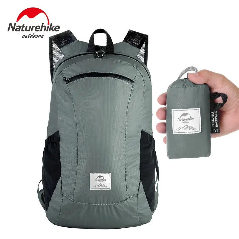 Рюкзак компактний надлегкий Naturehike Ultralight NH17A012-B, 18 л, чорний - фото 9