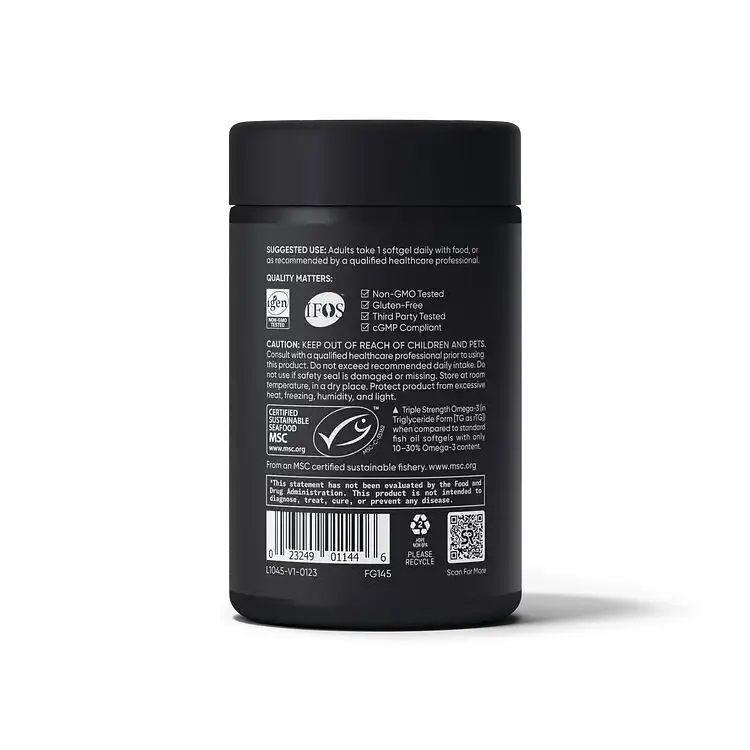 Риб'ячий жир Sport Research Omega-3 Fish Oil 1250 mg Triple Strength, 30 капсул - фото 3