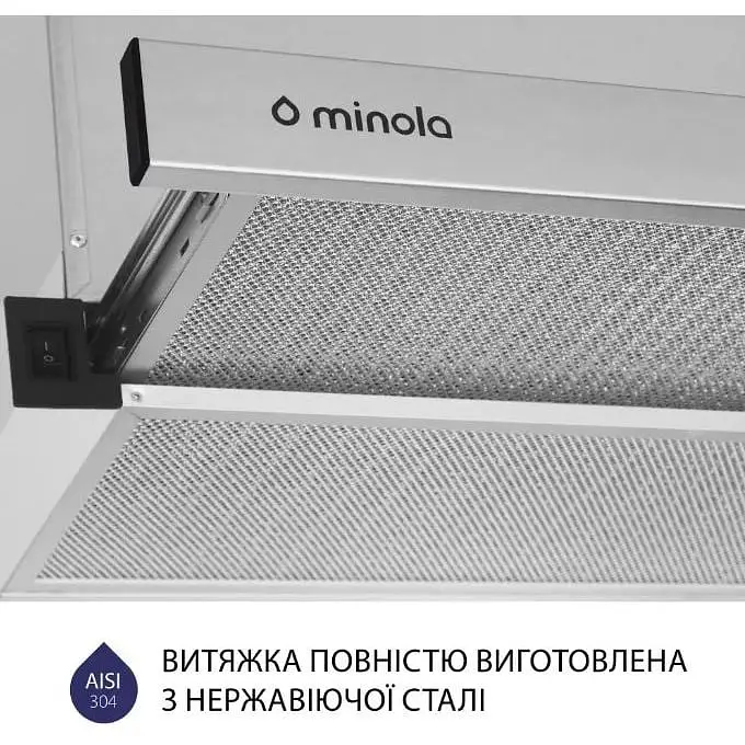Витяжка телескопічна Minola HTL 5714 I 1100 LED - фото 5