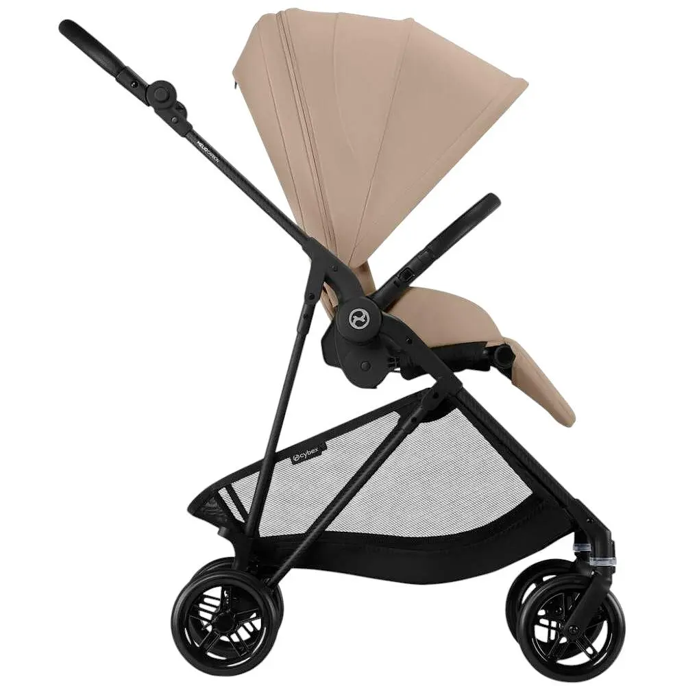 Коляска Cybex Melio Carbon Almond Beige з бампером (525000011) - фото 3
