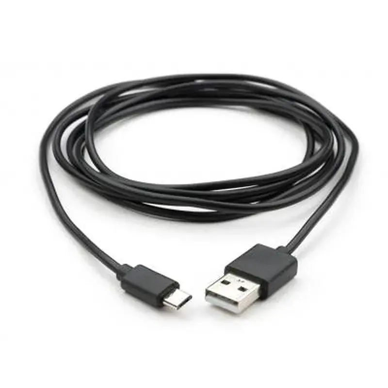 Дата кабель USB 2.0 AM to Micro 5P PVC 1.8m black Vinga (VCPDCM1.8BK) - фото 2