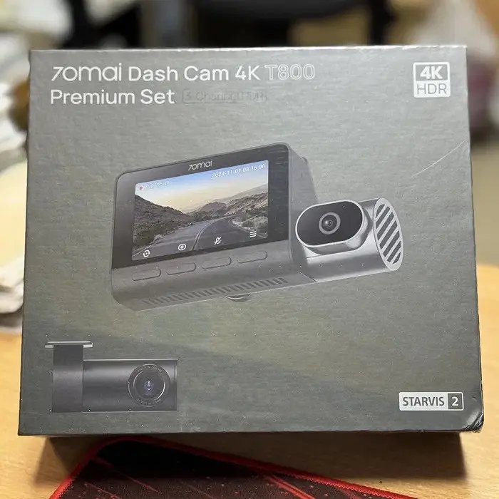 Відеореєстратор 70mai Dash Cam T800-41 4K комплект + Rear Cam RC41 4K - фото 4