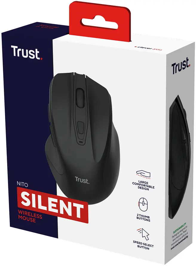 Trust Миша Trust Nito Silent, WL, чорний - фото 8